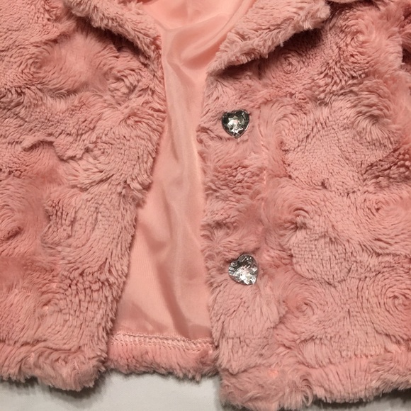Mini Muffin Pink Faux Fur Coat - Picture 2 of 9
